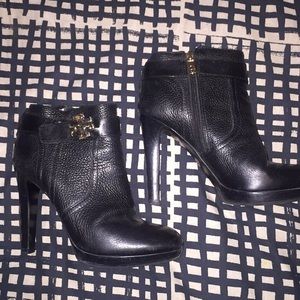 Leather Tory Burch Ankle boots.